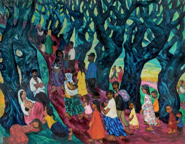 <div class="wysiwyg"><p>Loan / Masarykova univerzita (CZ) / 2023 ǀ Oil on HDF panel ǀ 123 x 157 cm ǀ Title translated (EN) - On the Road</p></div>