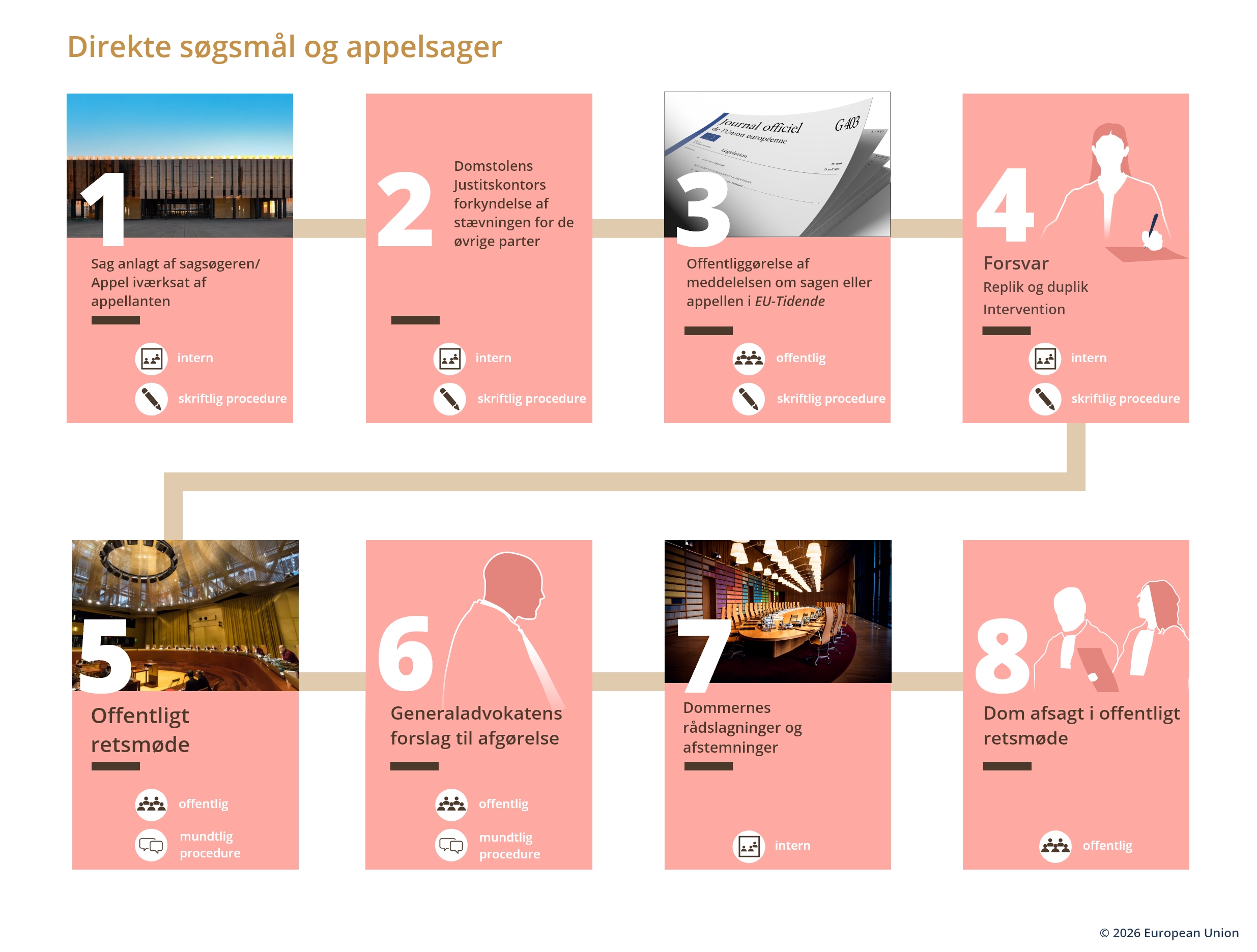 Direkte søgsmål og appelsager DA