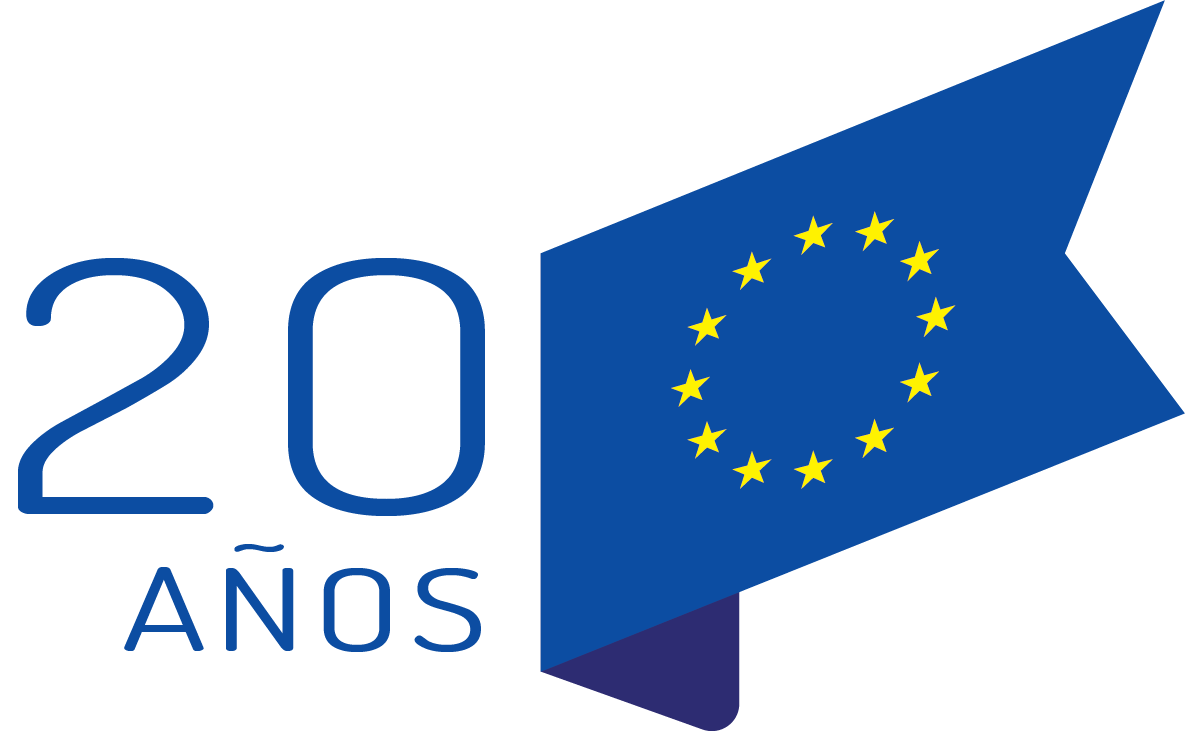 20 years logo colours ES