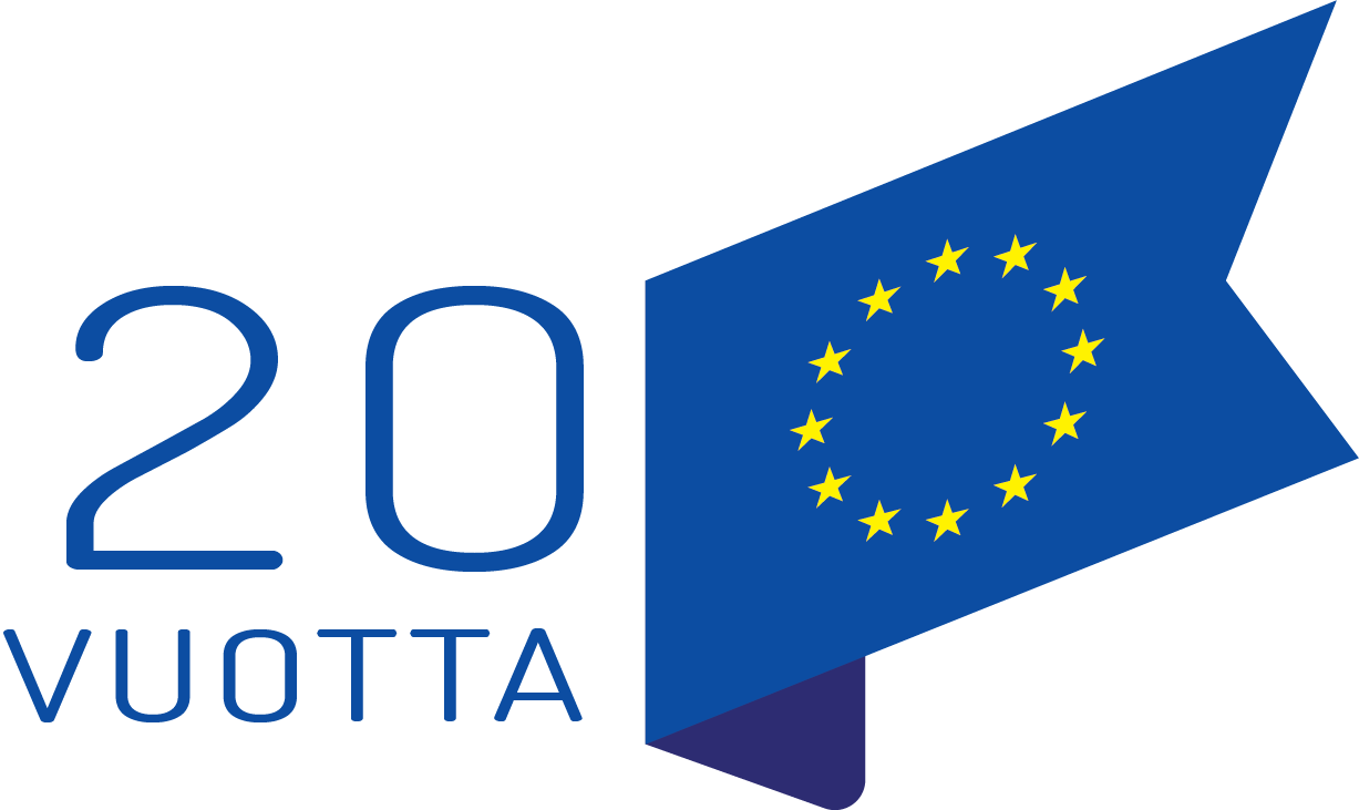 20 years logo colours FI