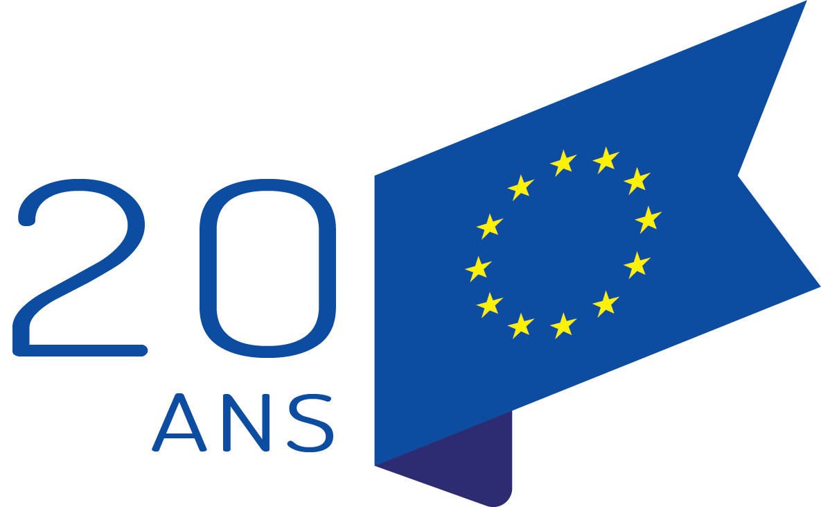 20 years logo colours FR